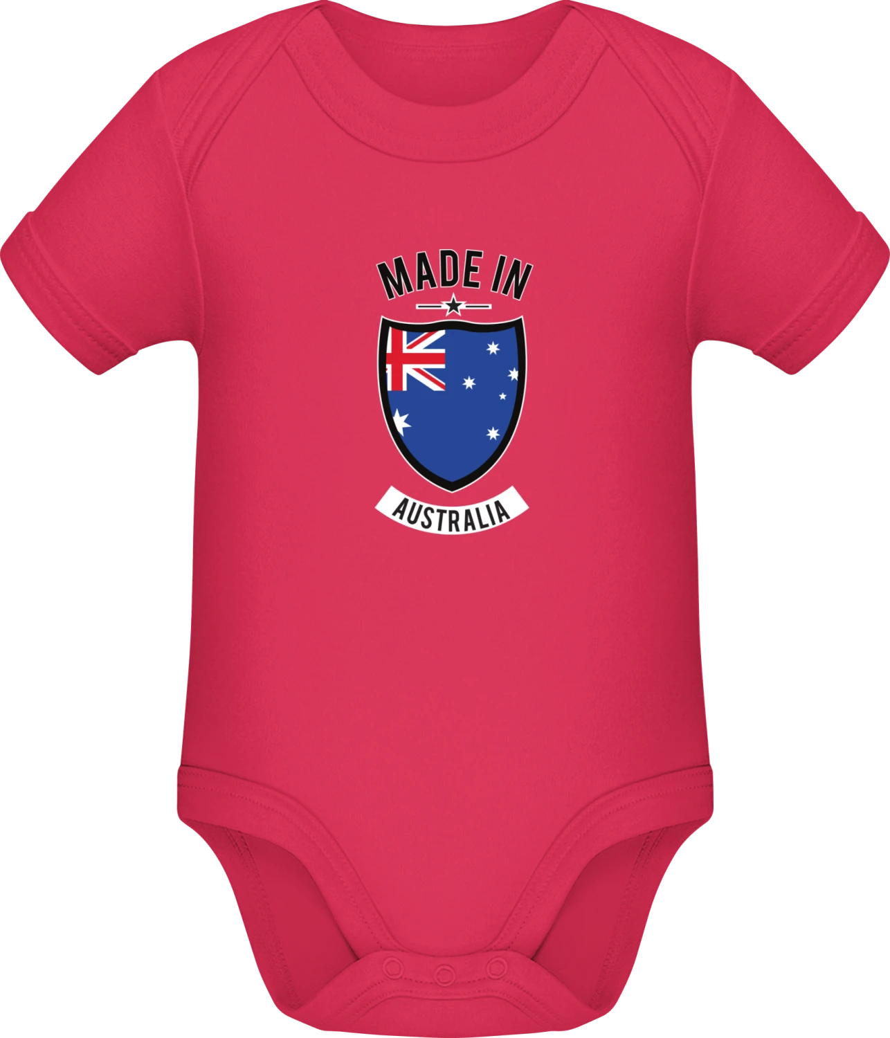 Made in Australia - Sorbet Sonar SSL organic babybodsuit - Front