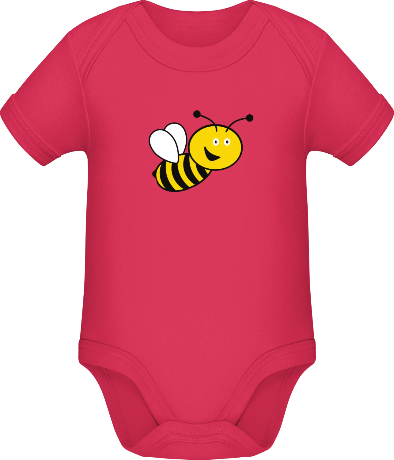 Bee Illustration - Sorbet Sonar SSL organic babybodsuit - Front