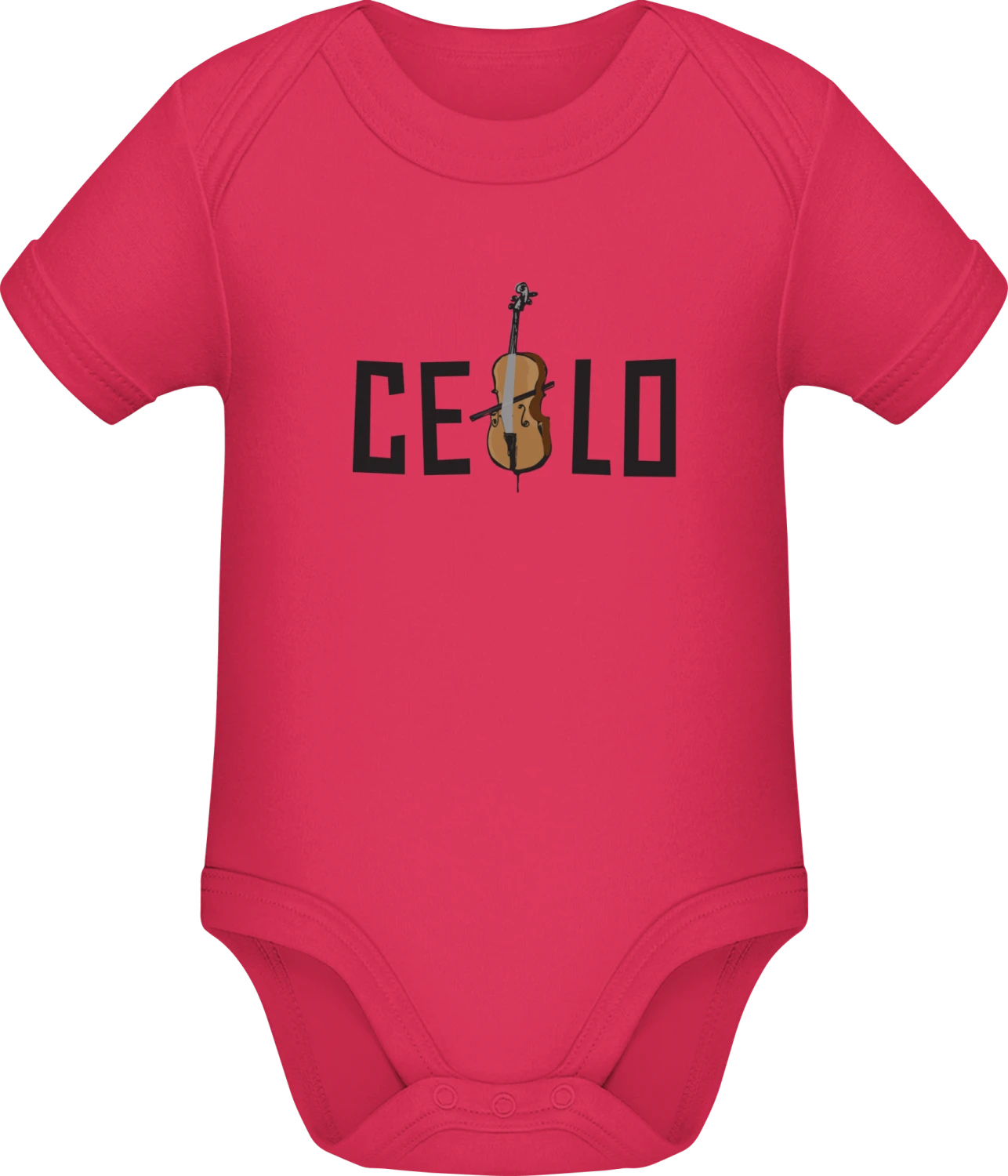 Cello Logo - Sorbet Sonar SSL organic babybodsuit - Front