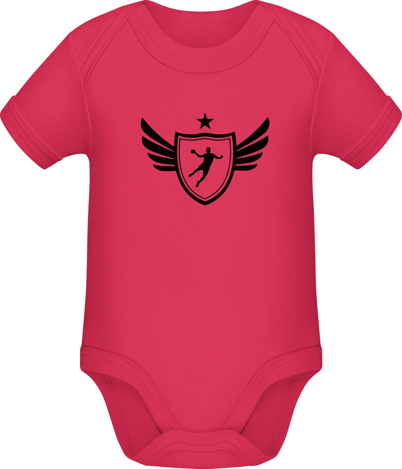 Handball Star Player Winged - Sorbet Sonar SSL organic babybodsuit - Front