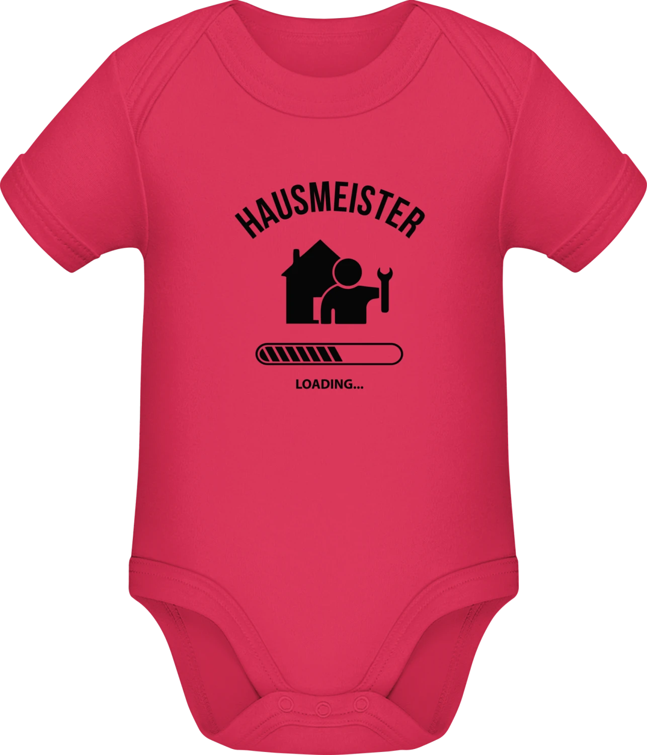 Hausmeister Loading - Sorbet Sonar SSL organic babybodsuit - Front