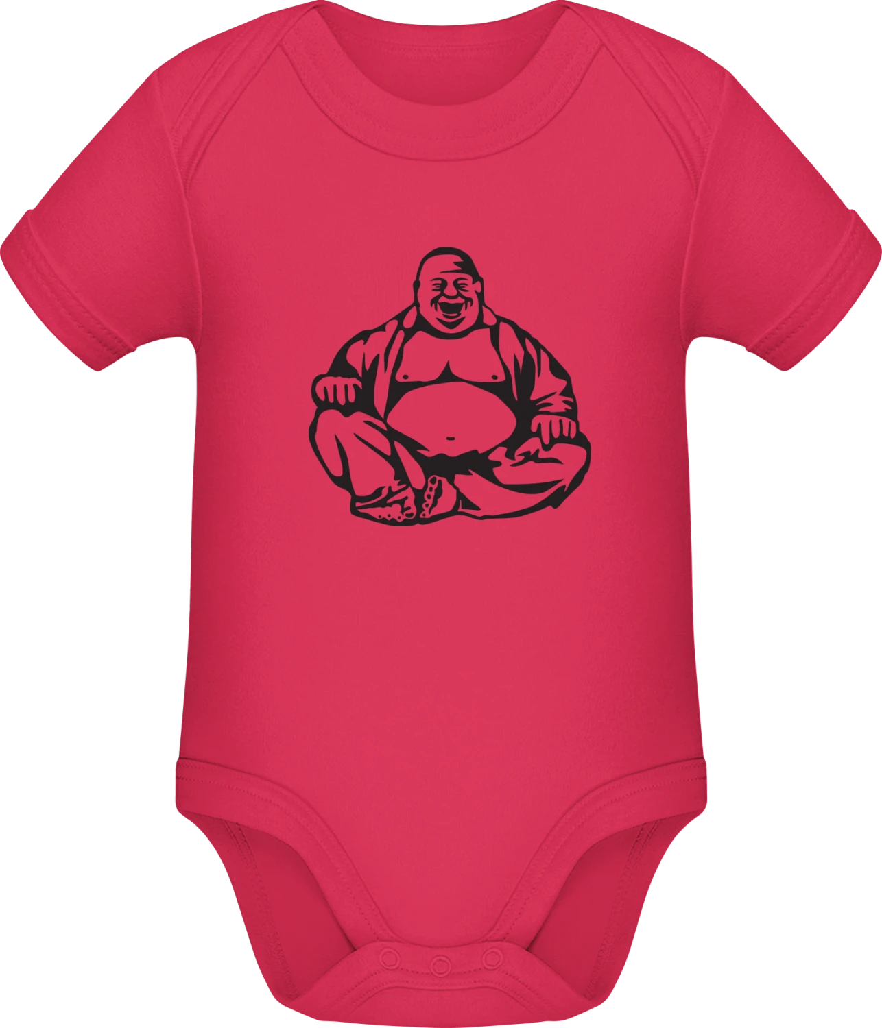 Buddha Figure - Sorbet Sonar SSL organic babybodsuit - Front