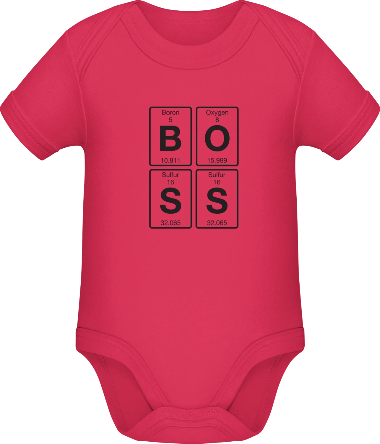 BOSS Chemical Elements - Sorbet Sonar SSL organic babybodsuit - Front