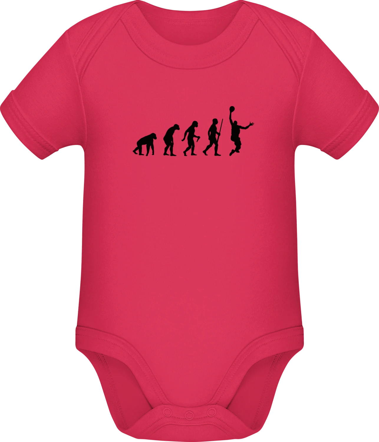 Basketball Evolution - Sorbet Sonar SSL organic babybodsuit - Front