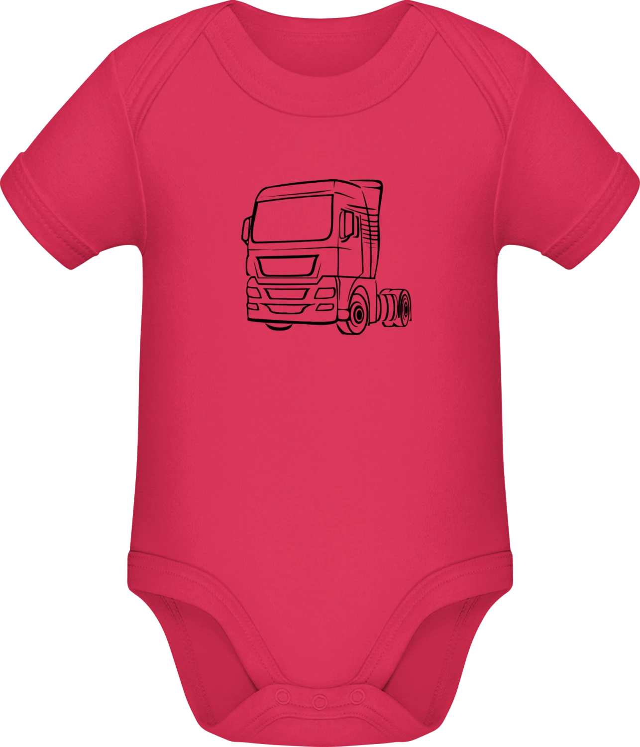 Truck Outline - Sorbet Sonar SSL organic babybodsuit - Front