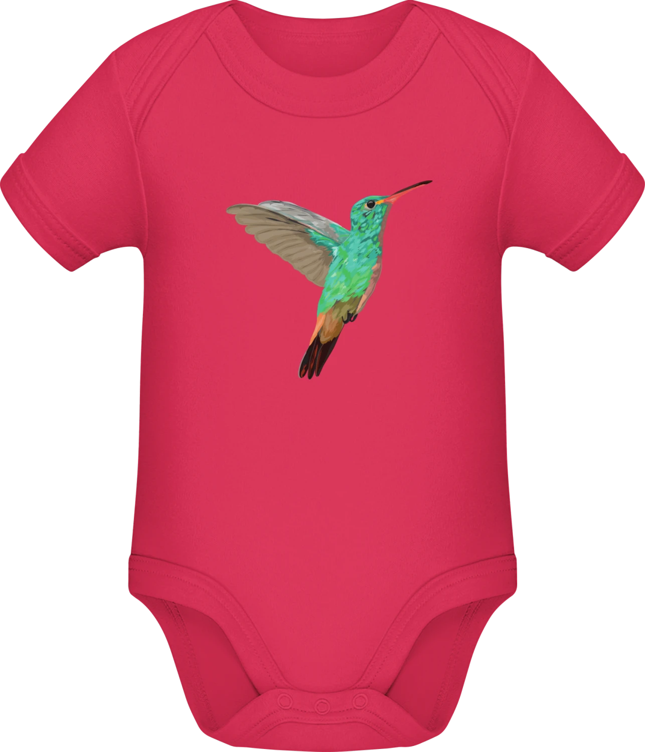 Colibri Illustration - Sorbet Sonar SSL organic babybodsuit - Front