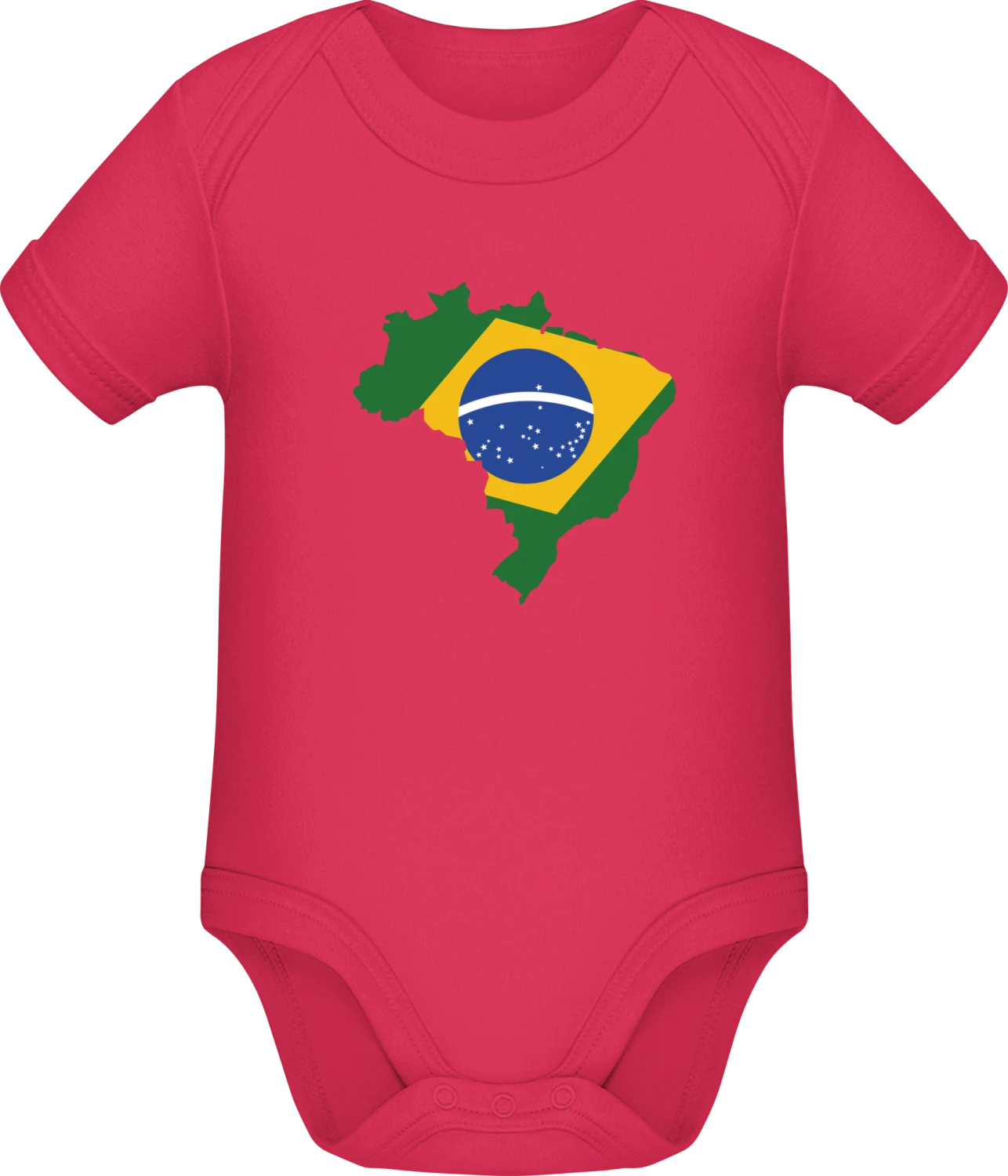 Brasilien Landkarte - Sorbet Sonar SSL organic babybodsuit - Front