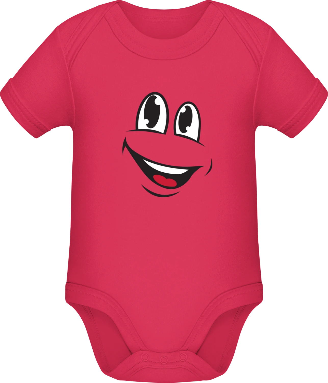 Happy Comic Character - Sorbet Sonar SSL organic babybodsuit - Front