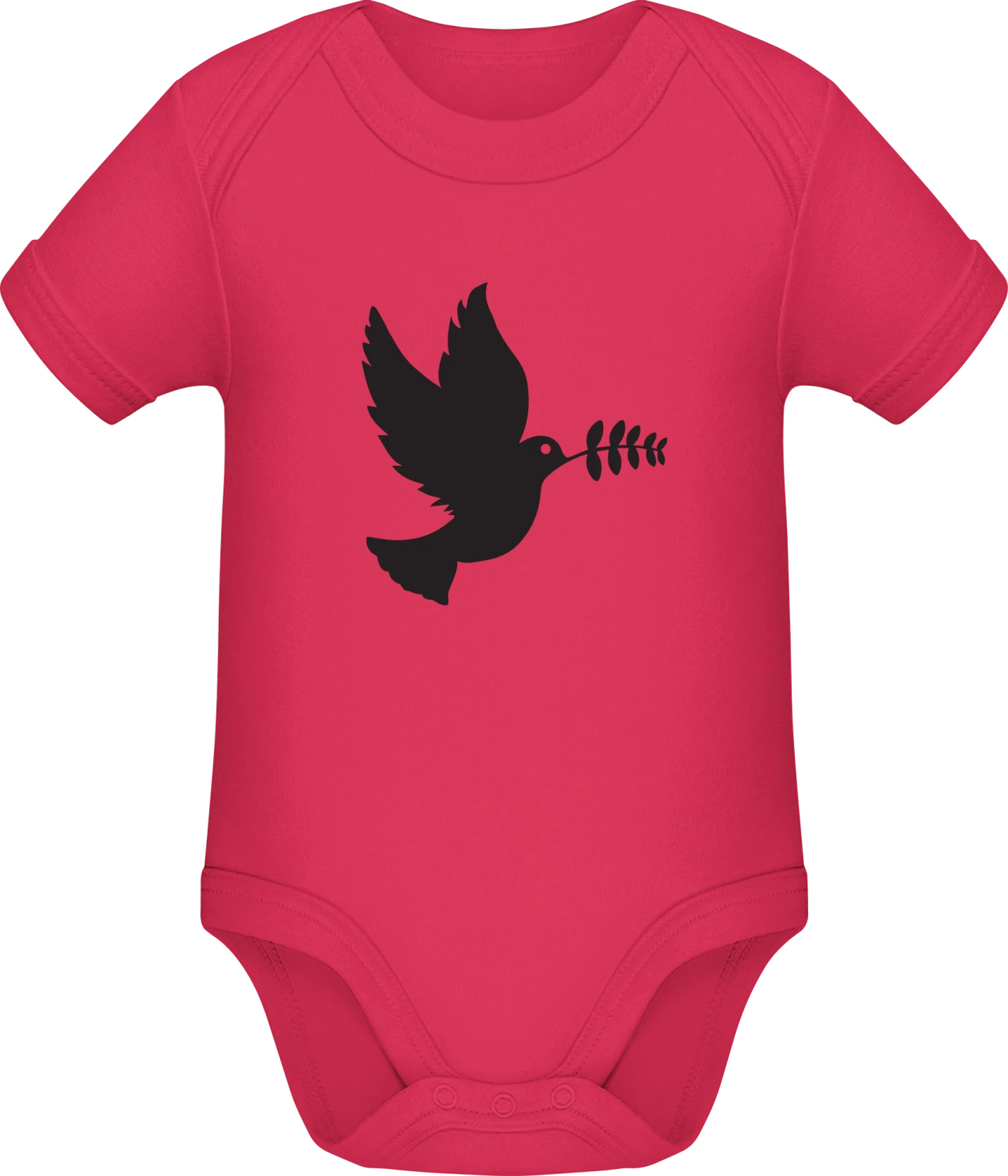 Friedenstaube Symbol - Sorbet Sonar SSL organic babybodsuit - Front