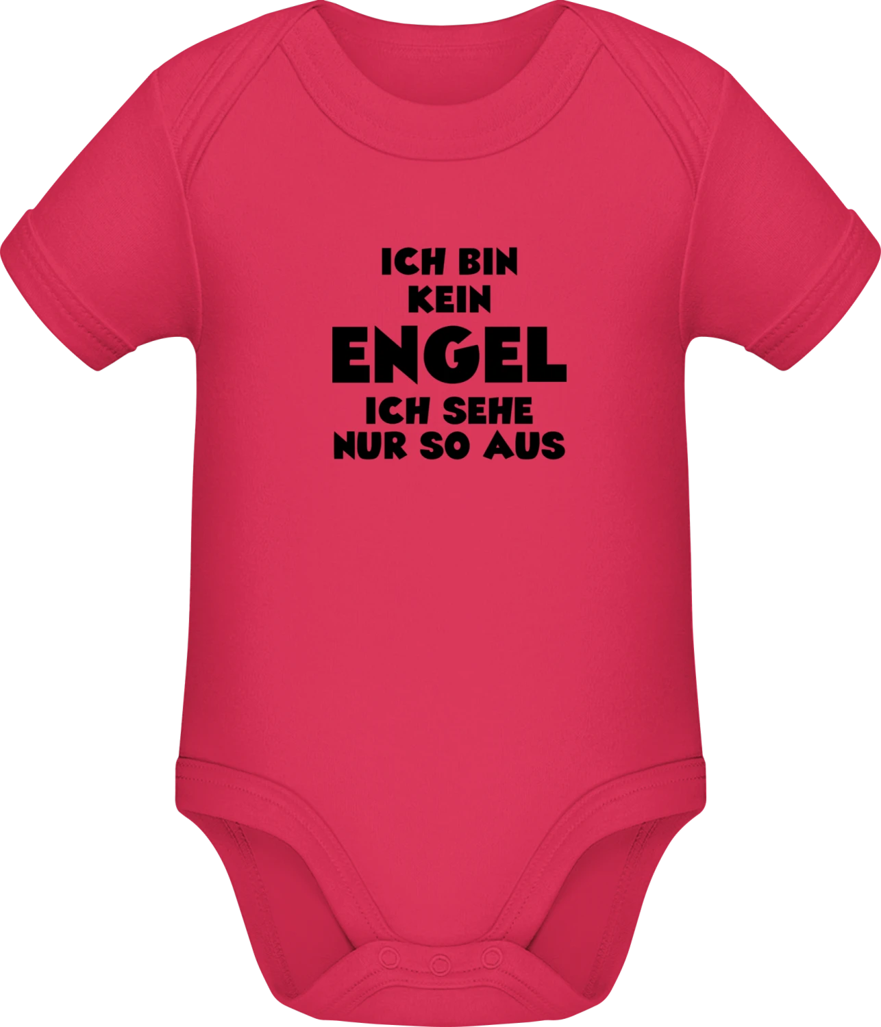 Ich bin kein Engel ich sehe nur so aus - Sorbet Sonar SSL organic babybodsuit - Front