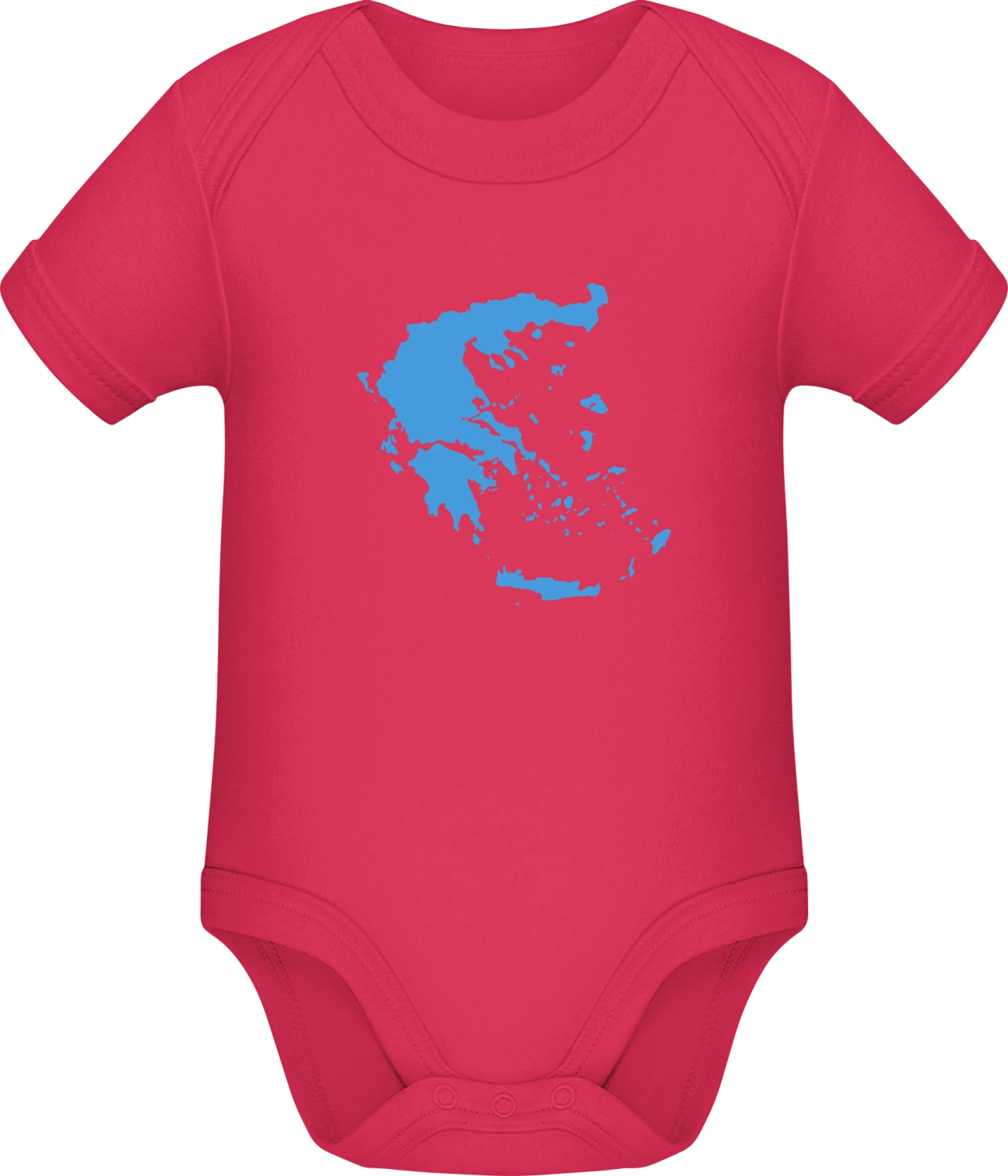 Greece Country - Sorbet Sonar SSL organic babybodsuit - Front