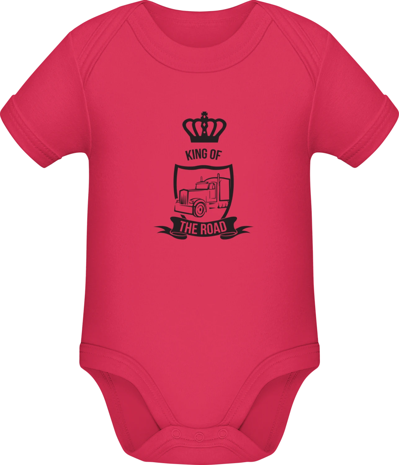 King Of The Road Logo - Sorbet Sonar SSL organic babybodsuit - Front