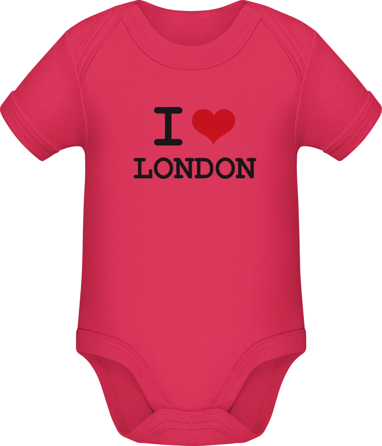 I Love London - Sorbet Sonar SSL organic babybodsuit - Front