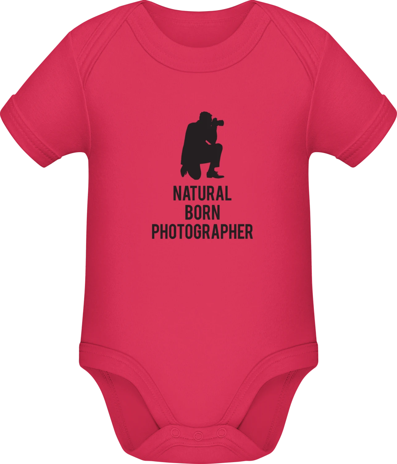 Natural Born Photographer - Sorbet Sonar SSL organic babybodsuit - Front