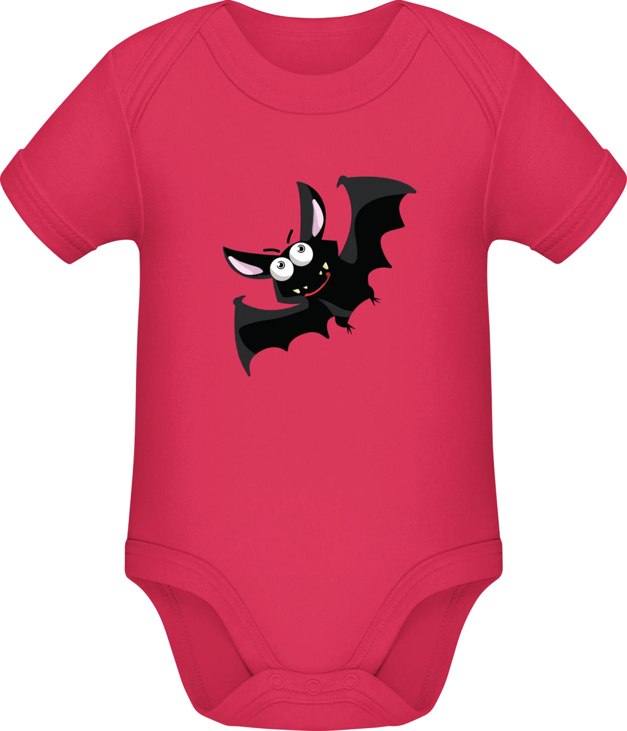 Funny Bat Comic - Sorbet Sonar SSL organic babybodsuit - Front