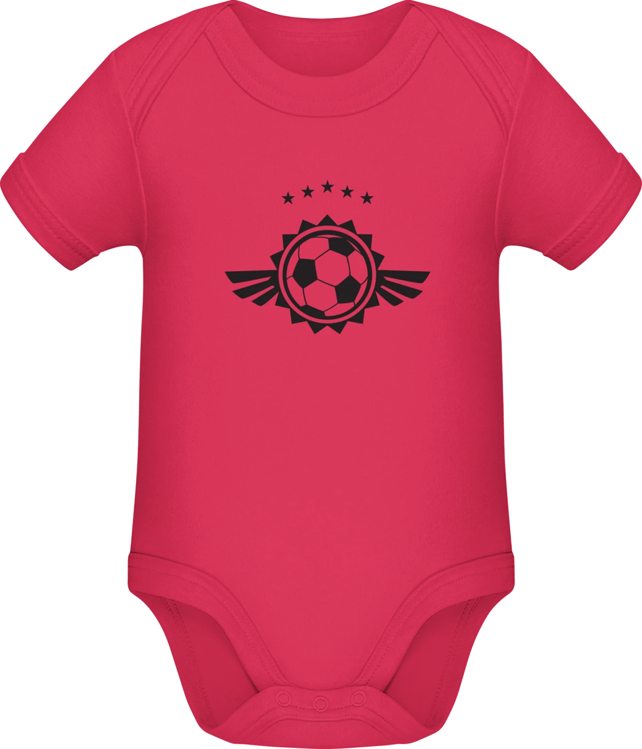 Football Logo Winged - Sorbet Sonar SSL organic babybodsuit - Front