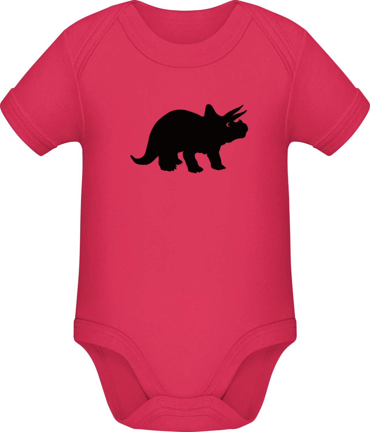 Triceratops Dinosaur - Sorbet Sonar SSL organic babybodsuit - Front