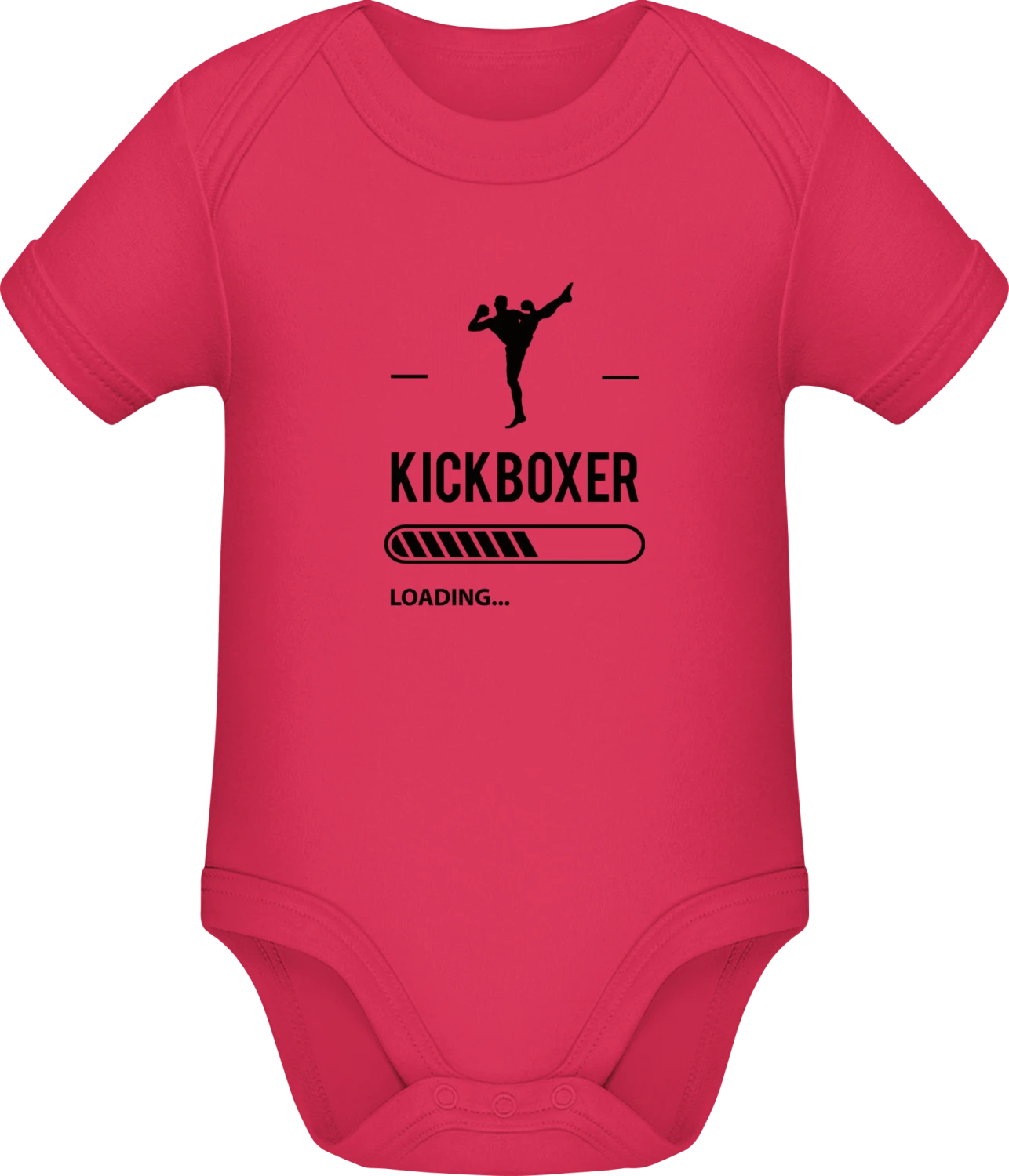 Kickboxer Loading - Sorbet Sonar SSL organic babybodsuit - Front