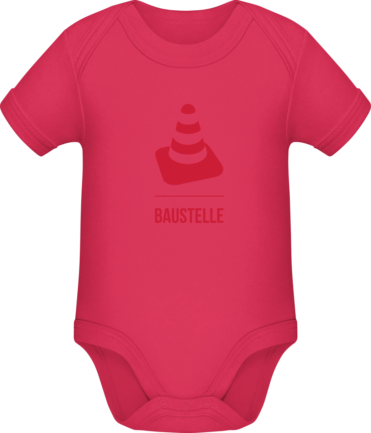 Baustelle - Sorbet Sonar SSL organic babybodsuit - Front