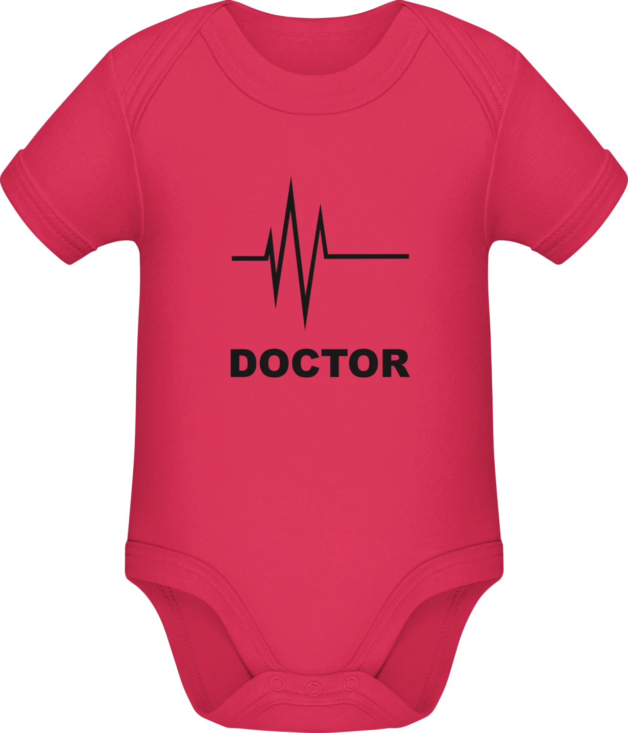 Doctor Heartbeat - Sorbet Sonar SSL organic babybodsuit - Front