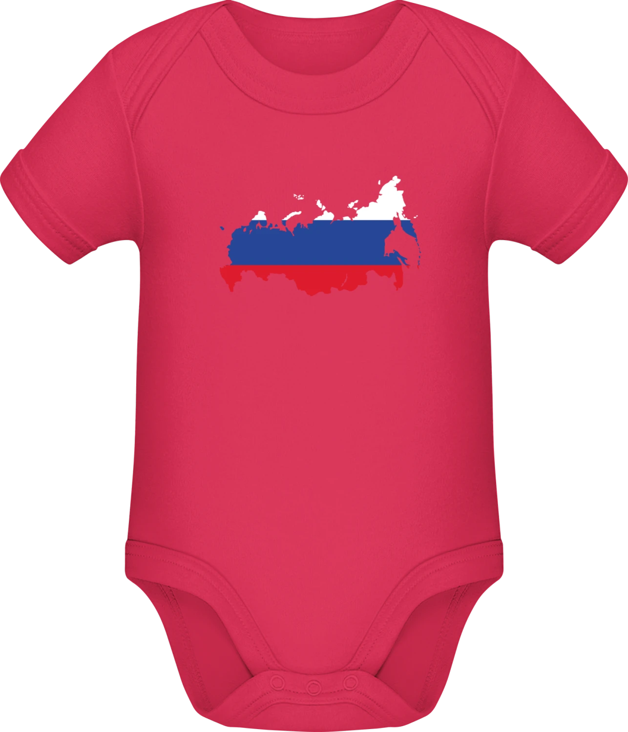 Russland Landkarte - Sorbet Sonar SSL organic babybodsuit - Front