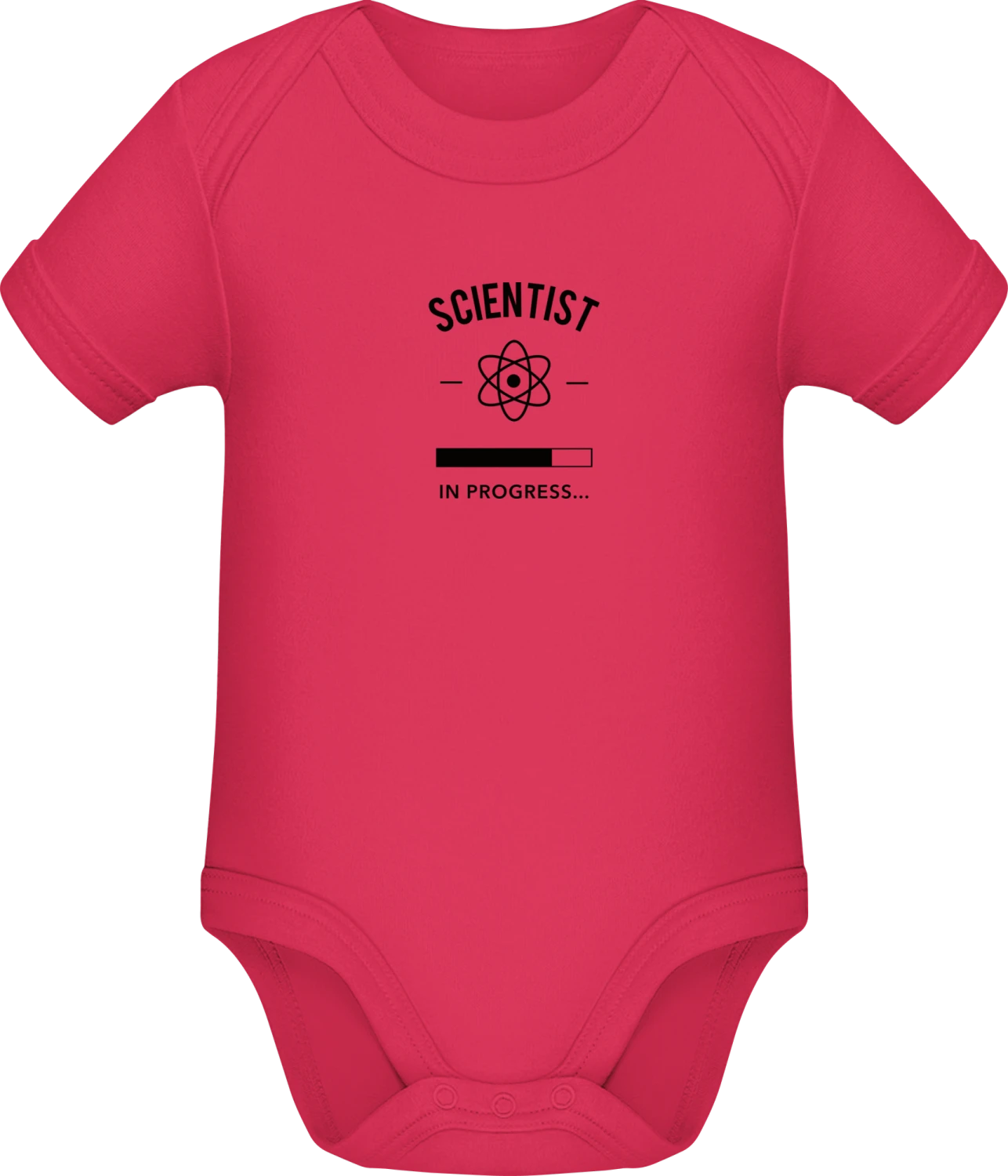 Scientist in Progress - Sorbet Sonar SSL organic babybodsuit - Front