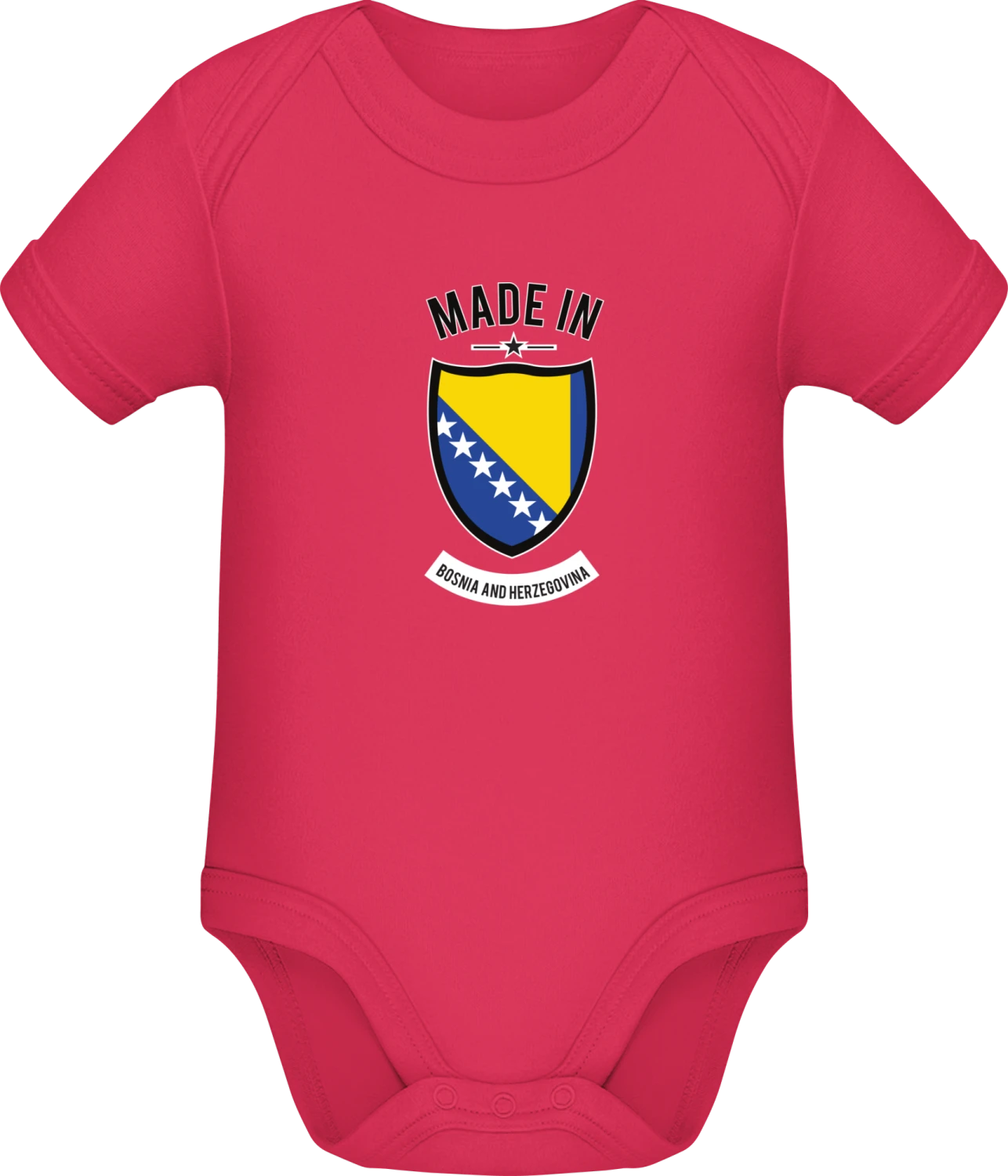 Made in Bosnia and Herzegovina - Sorbet Sonar SSL organic babybodsuit - Front