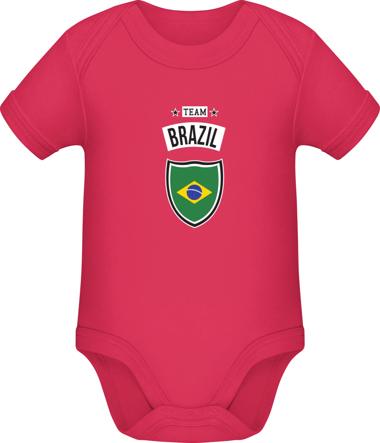 Team Brazil - Sorbet Sonar SSL organic babybodsuit - Front