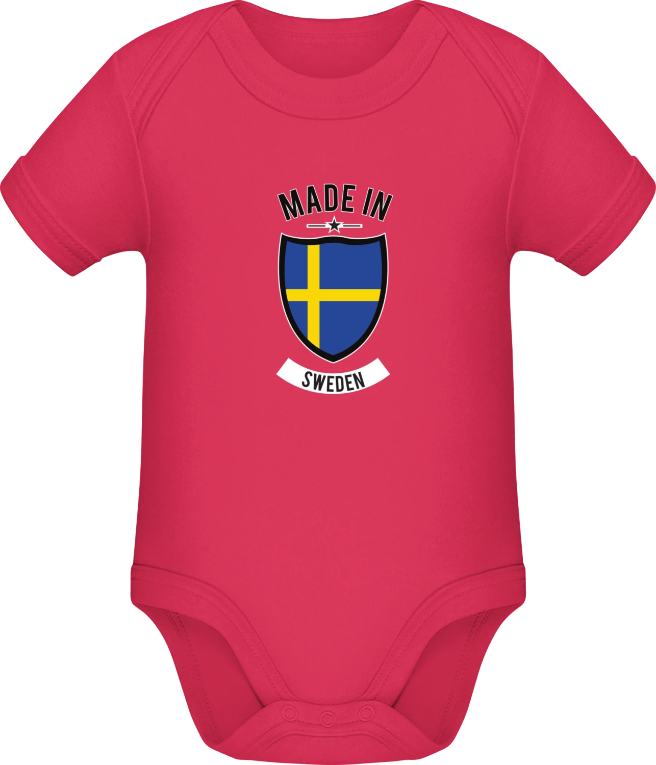 Made in Sweden - Sorbet Sonar SSL organic babybodsuit - Front