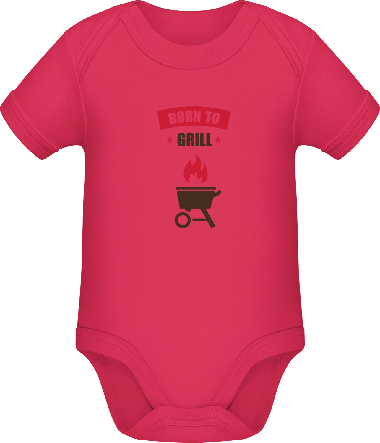 Born to Grill - Sorbet Sonar SSL organic babybodsuit - Front