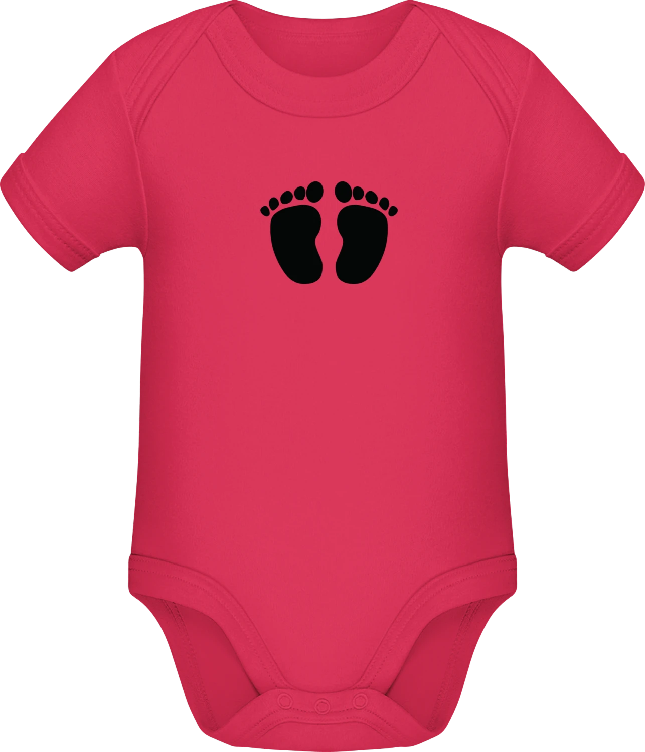 Baby Feet Logo - Sorbet Sonar SSL organic babybodsuit - Front