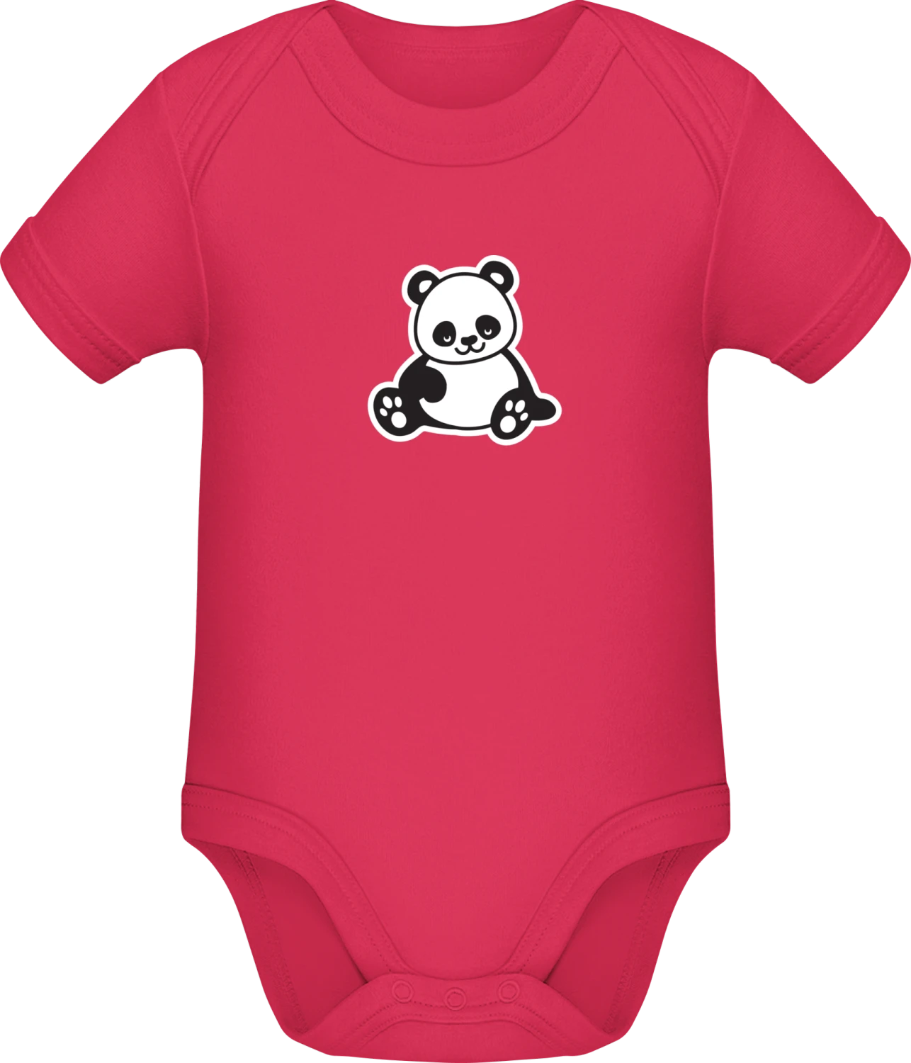 Panda Bear Sweet - Sorbet Sonar SSL organic babybodsuit - Front