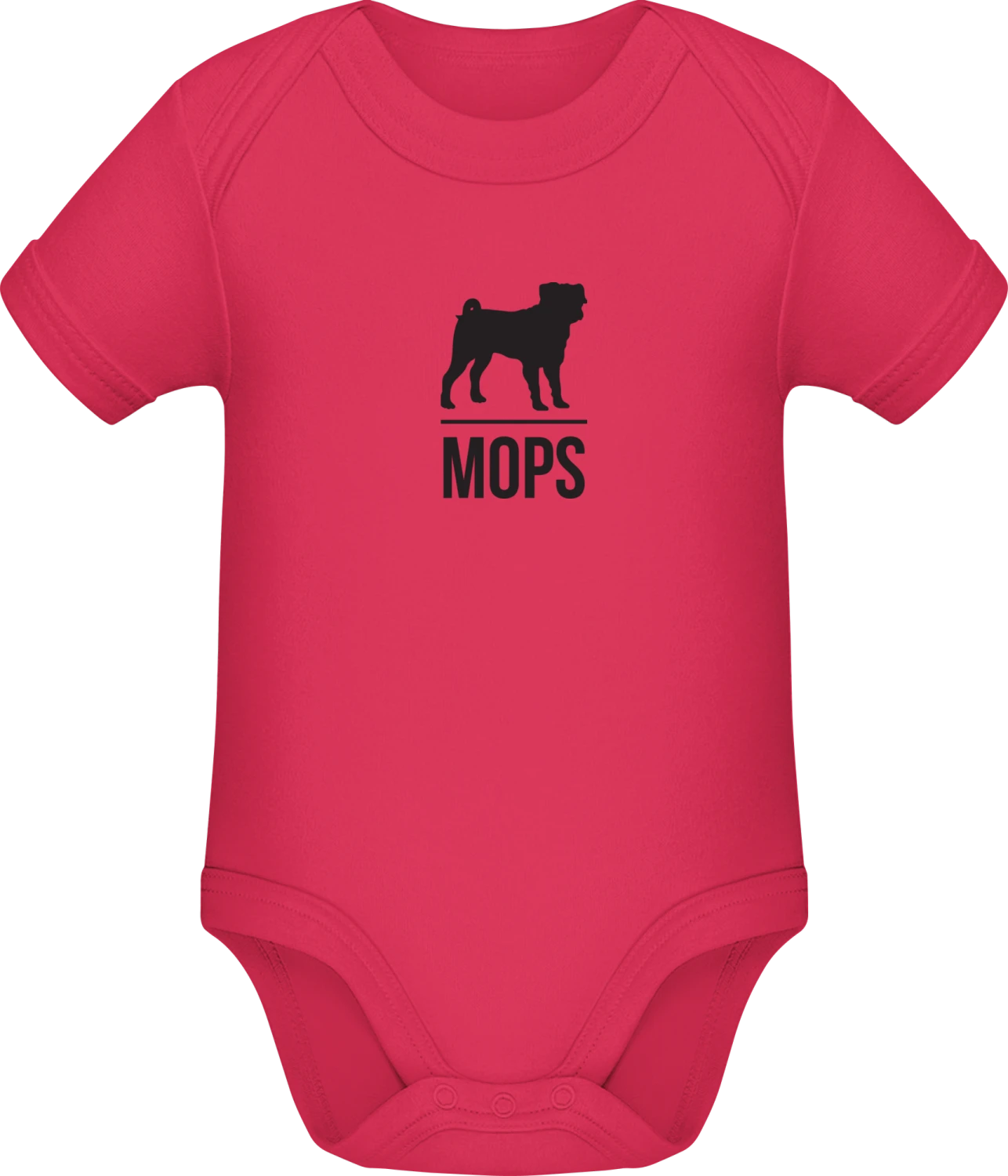 Mops - Sorbet Sonar SSL organic babybodsuit - Front