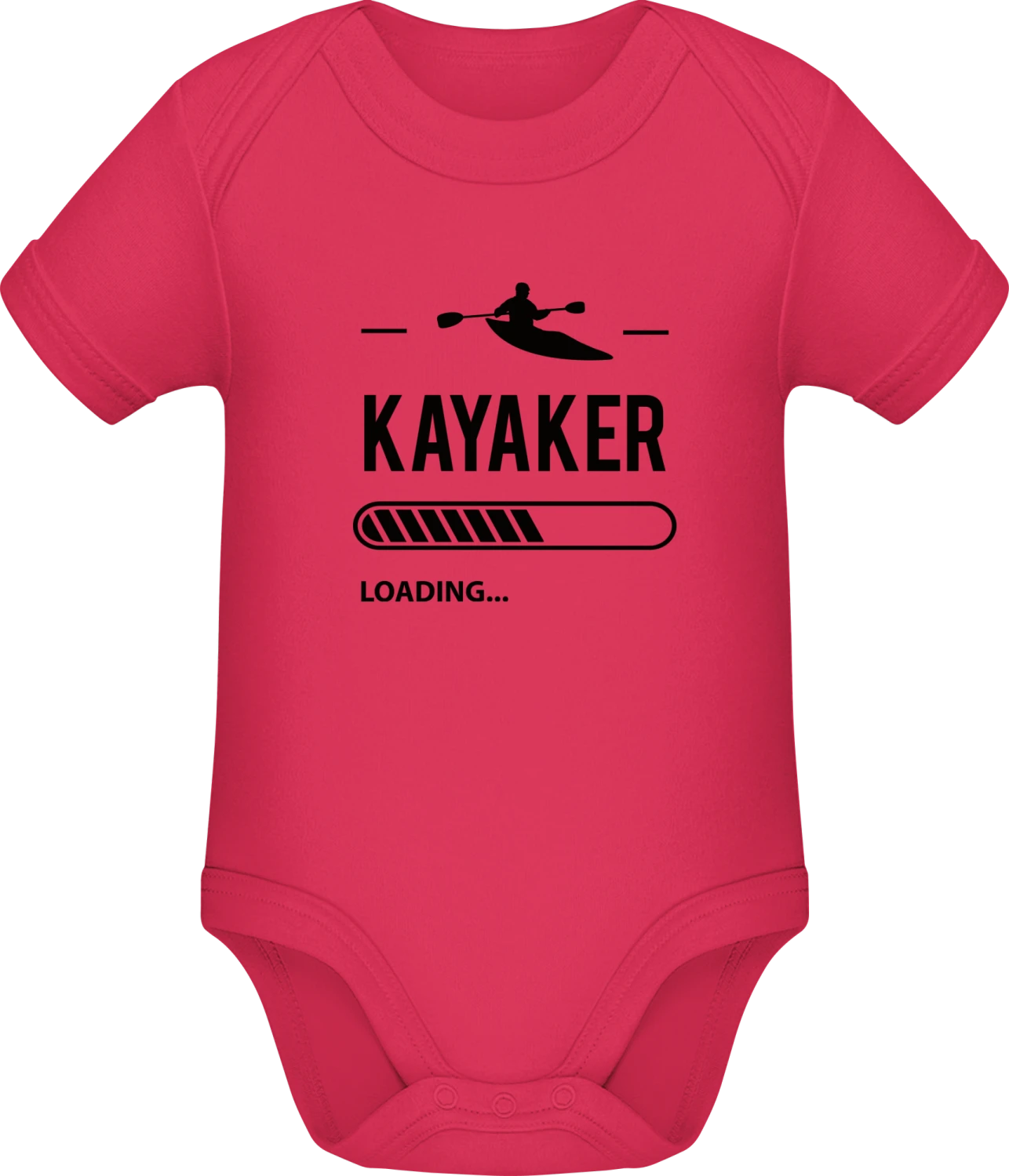 Kayaker Loading - Sorbet Sonar SSL organic babybodsuit - Front