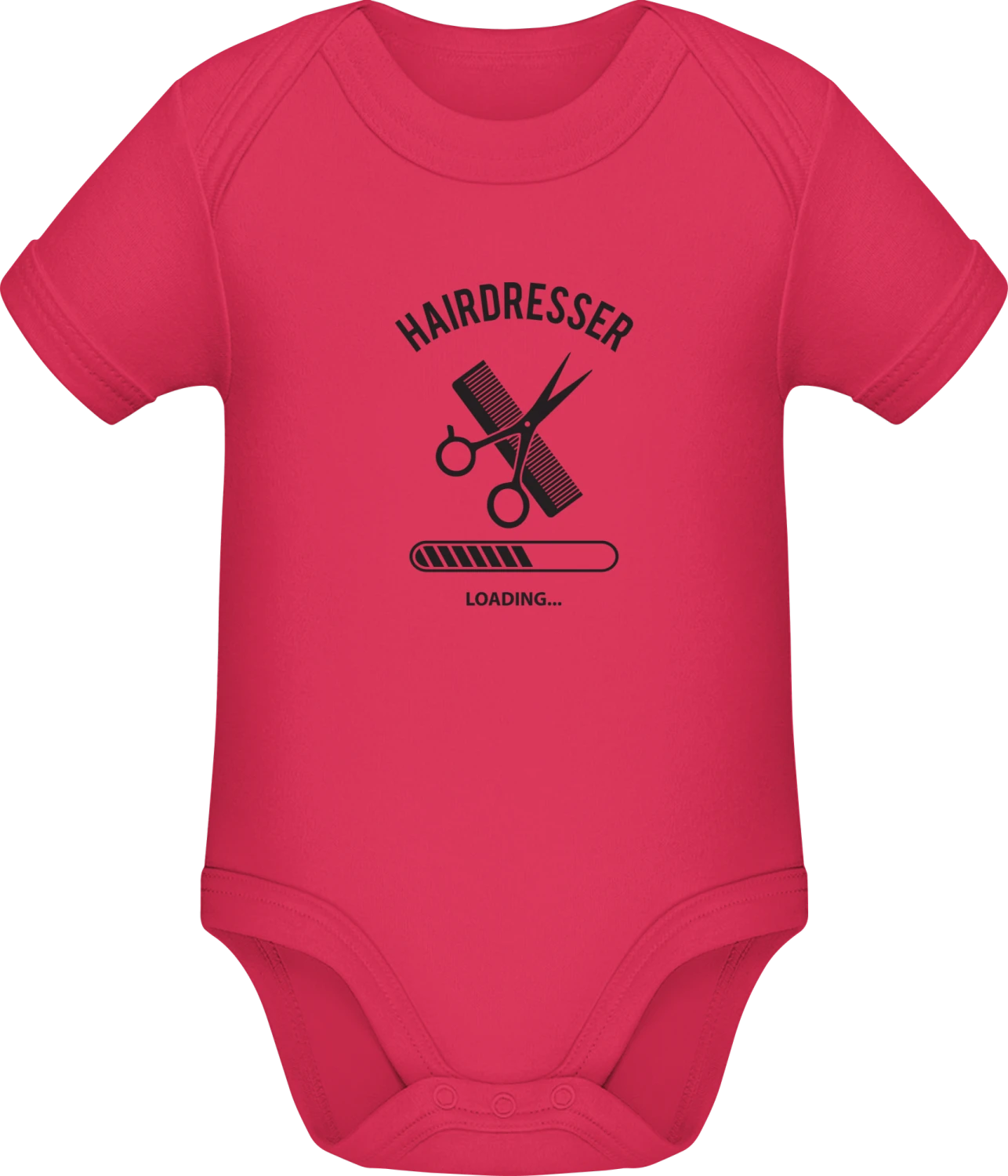 Hairdresser Loading - Sorbet Sonar SSL organic babybodsuit - Front