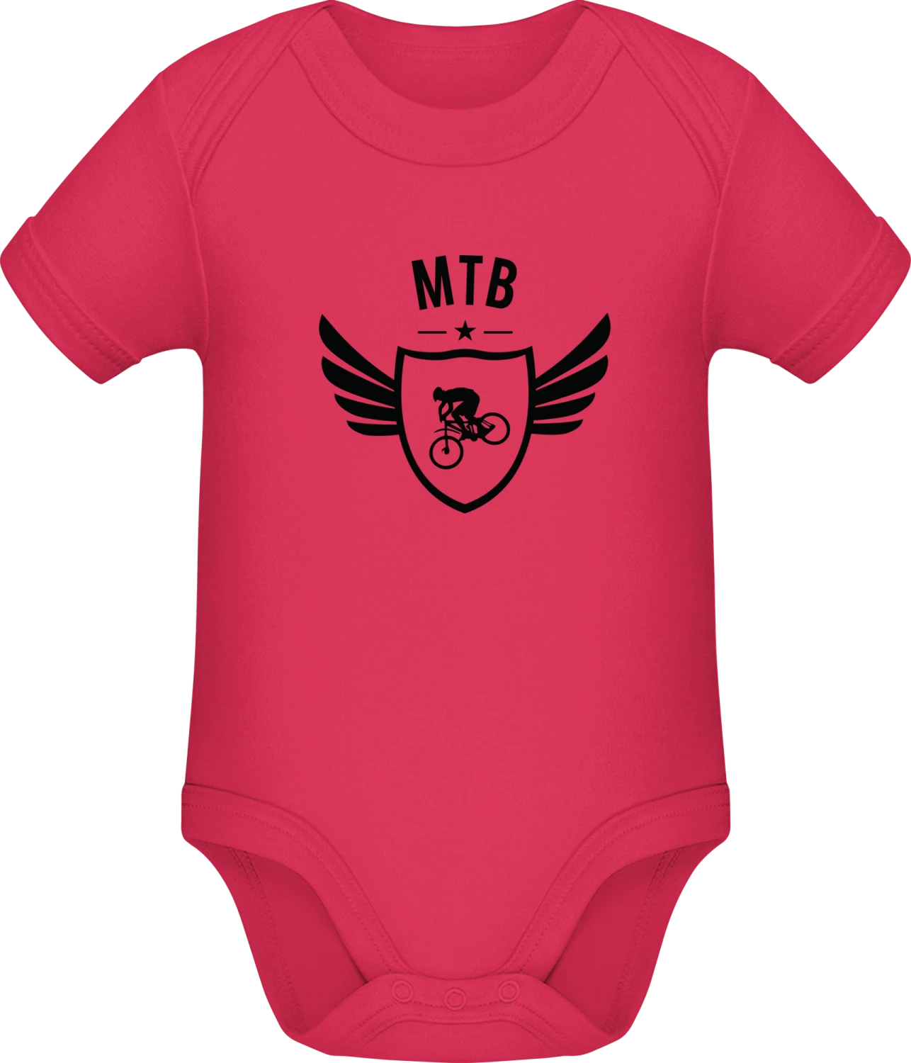 MTB Winged - Sorbet Sonar SSL organic babybodsuit - Front