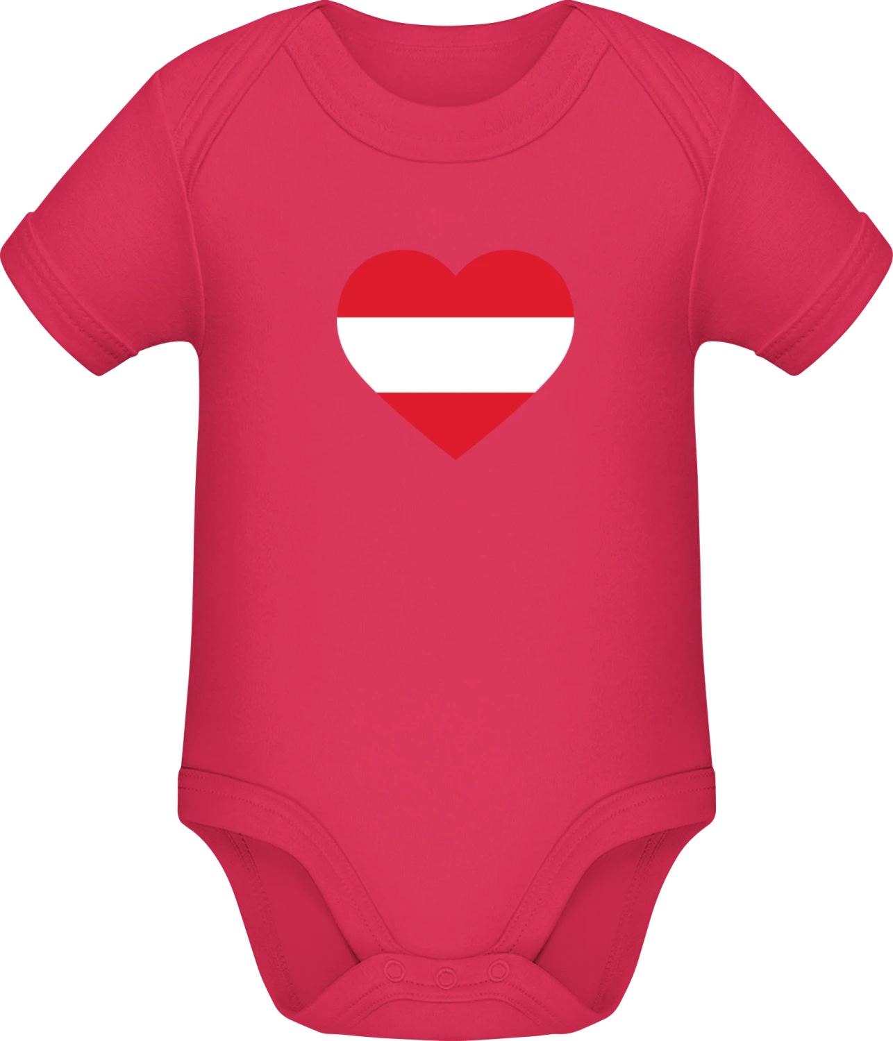 Österreich Herz - Sorbet Sonar SSL organic babybodsuit - Front