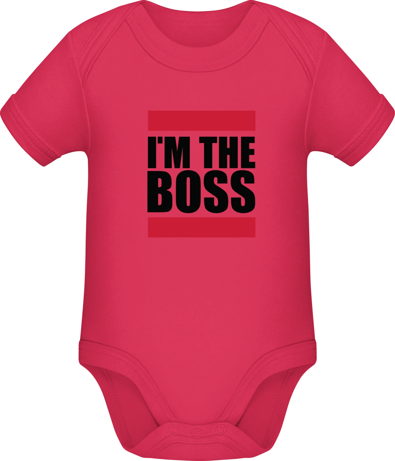 I'm The Boss Logo - Sorbet Sonar SSL organic babybodsuit - Front