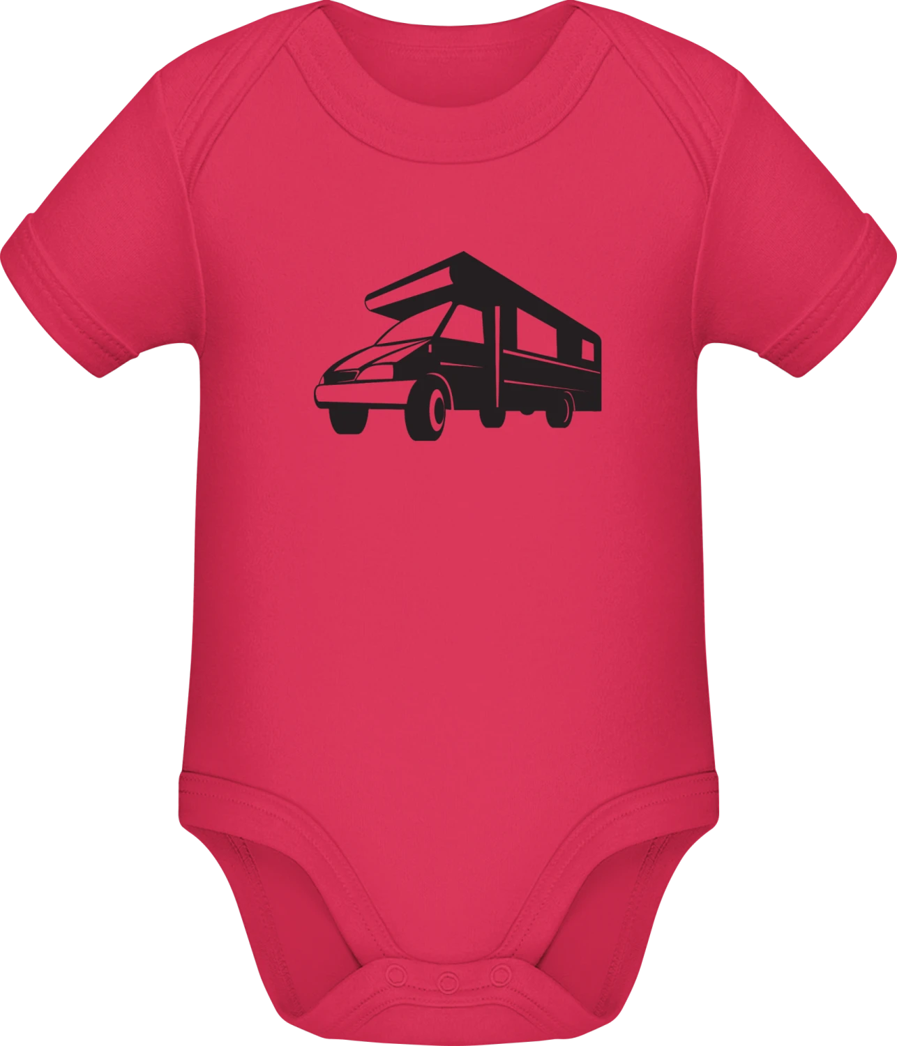 Caravan Icon - Sorbet Sonar SSL organic babybodsuit - Front