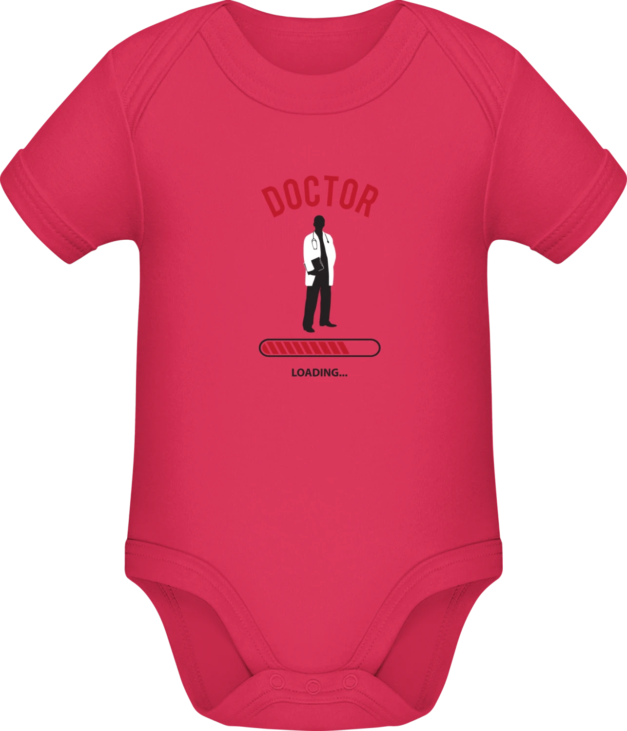 Doctor Loading Progress - Sorbet Sonar SSL organic babybodsuit - Front