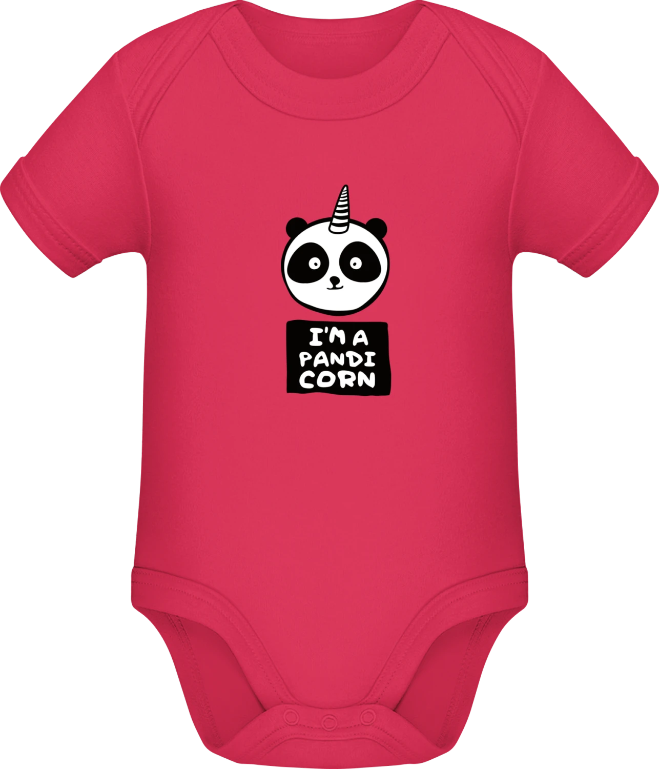 I´m A Pandicorn - Sorbet Sonar SSL organic babybodsuit - Front