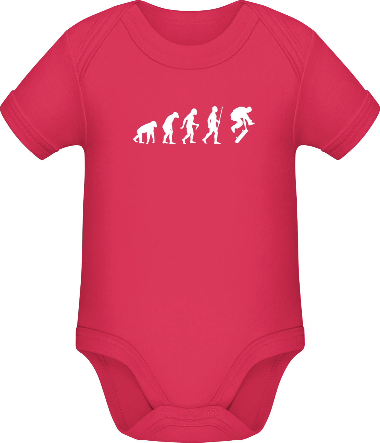 Skating Evolution Humor - Sorbet Sonar SSL organic babybodsuit - Front