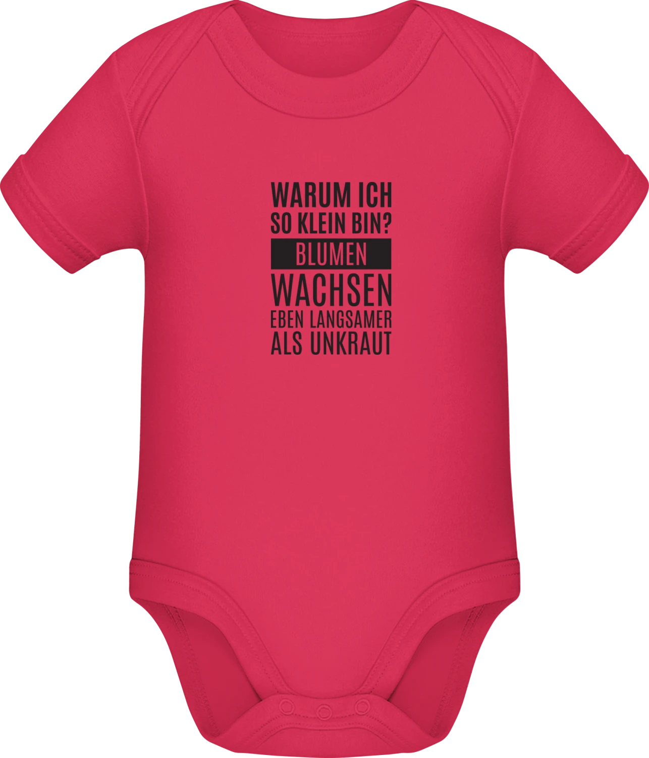 Blumen wachsen langsamer als Unkraut - Sorbet Sonar SSL organic babybodsuit - Front