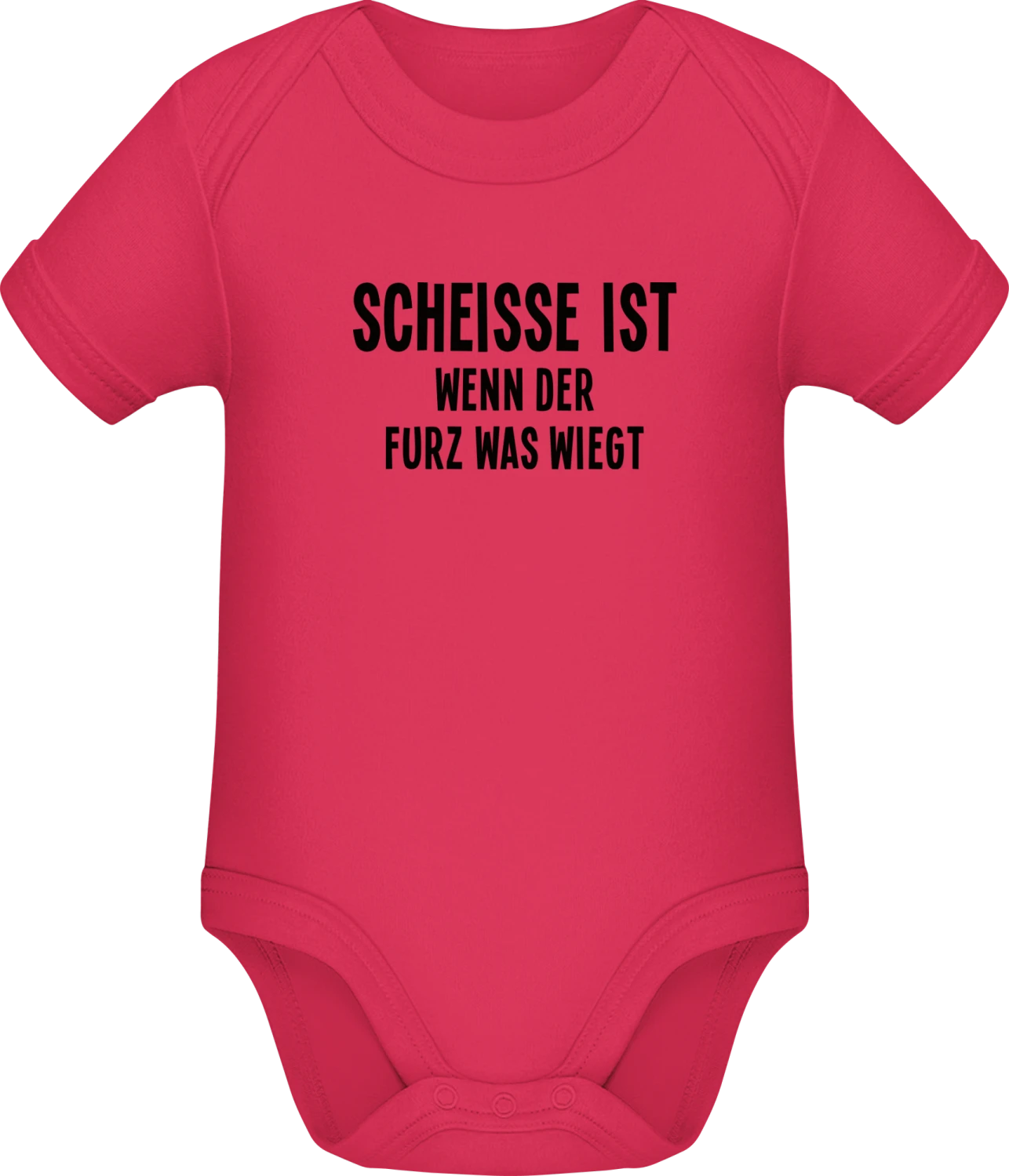 Scheisse ist wenn der Furz was wiegt - Sorbet Sonar SSL organic babybodsuit - Front