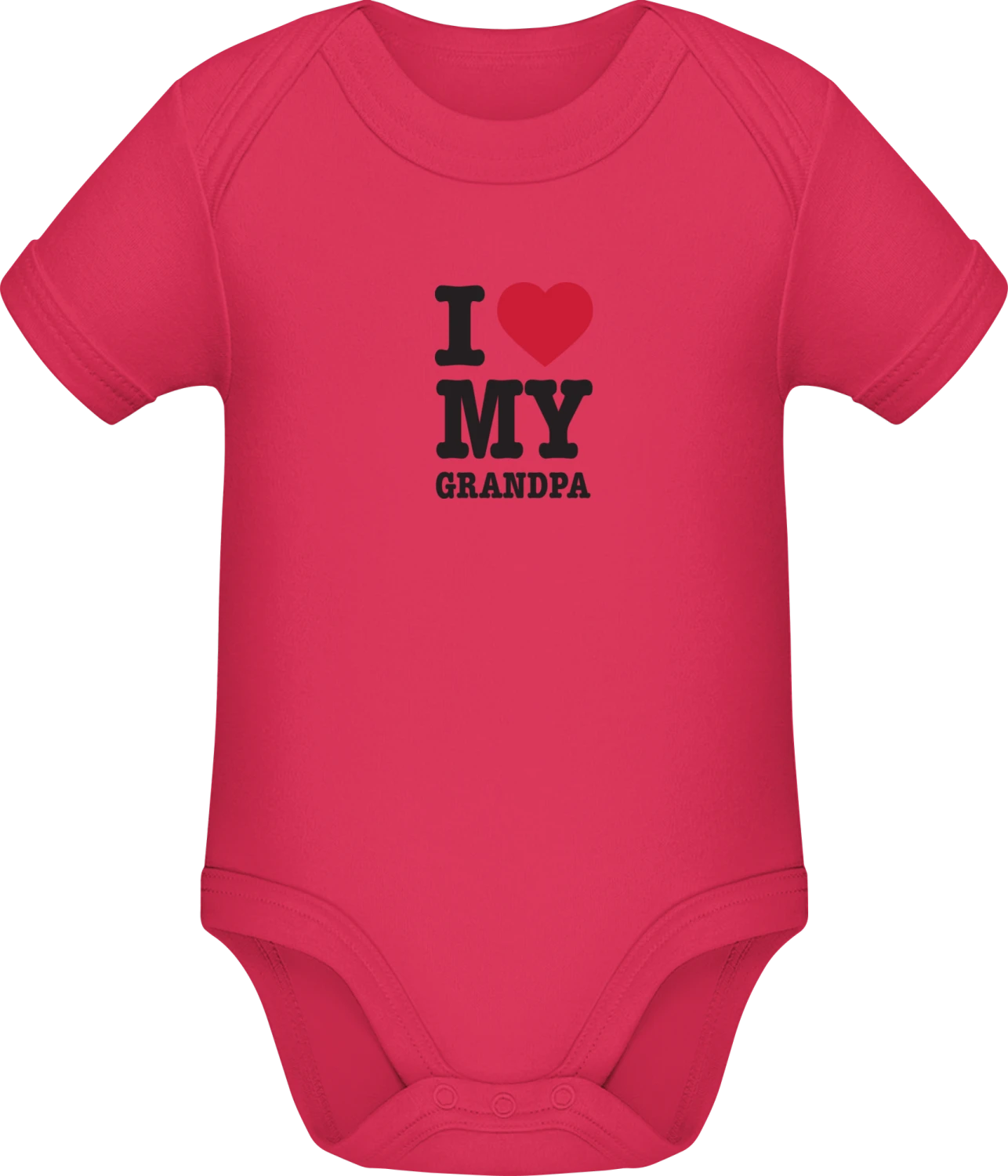 I Love My Grandpa - Sorbet Sonar SSL organic babybodsuit - Front