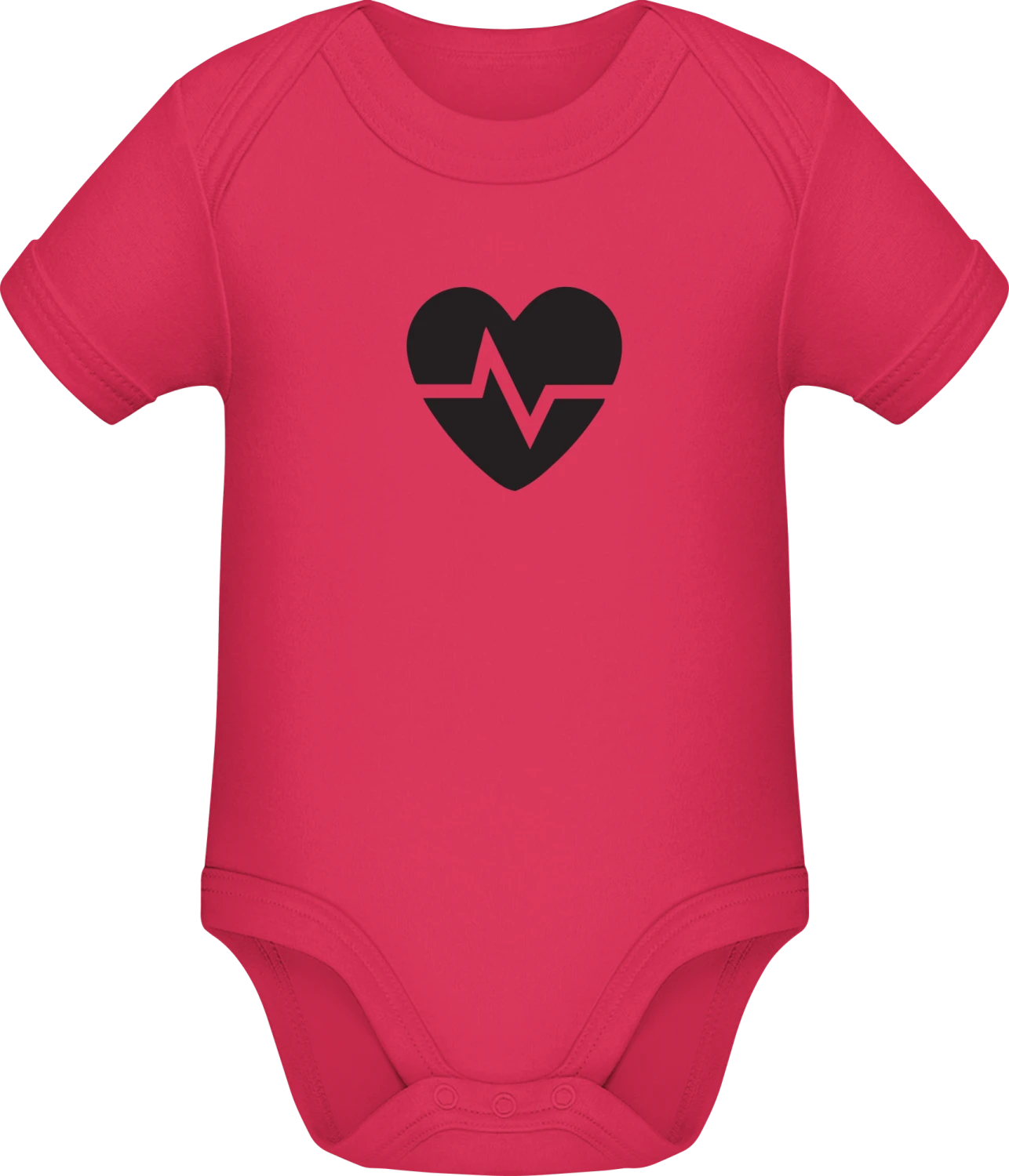 Heartbeat Symbol - Sorbet Sonar SSL organic babybodsuit - Front