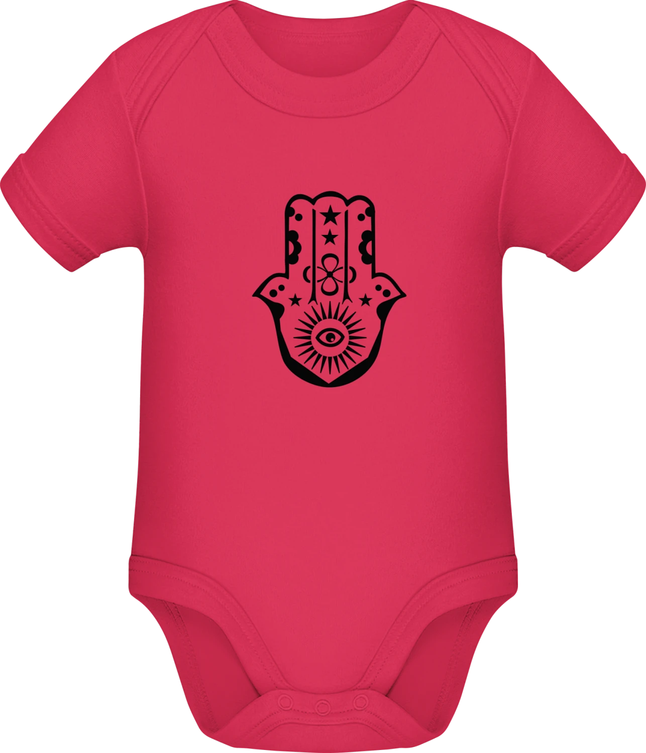 Hamsa Hand der Fatima - Sorbet Sonar SSL organic babybodsuit - Front