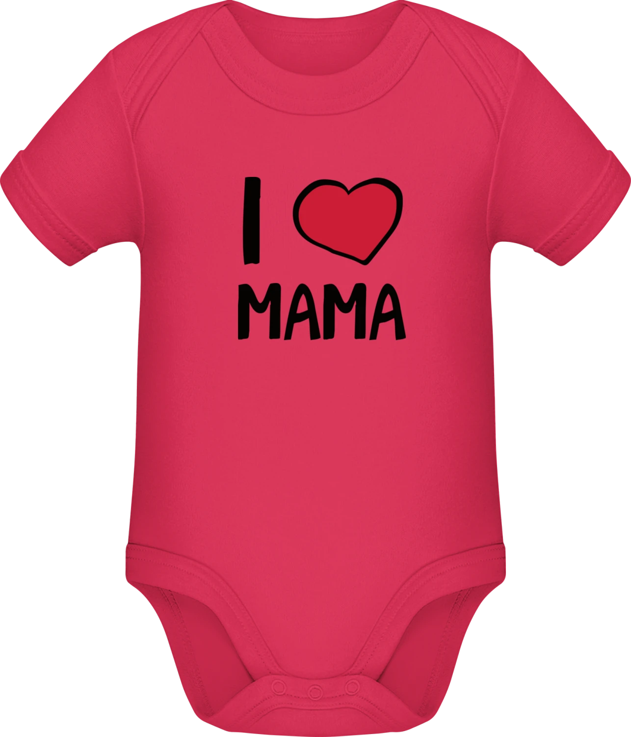 I Heart Mama - Sorbet Sonar SSL organic babybodsuit - Front