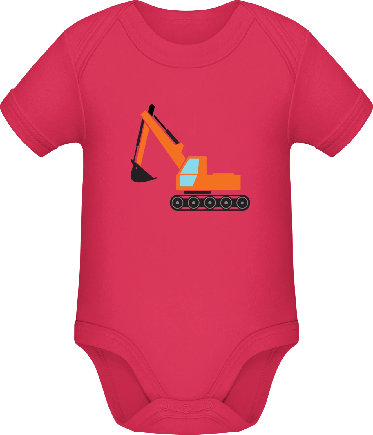 Excavator Construction - Sorbet Sonar SSL organic babybodsuit - Front