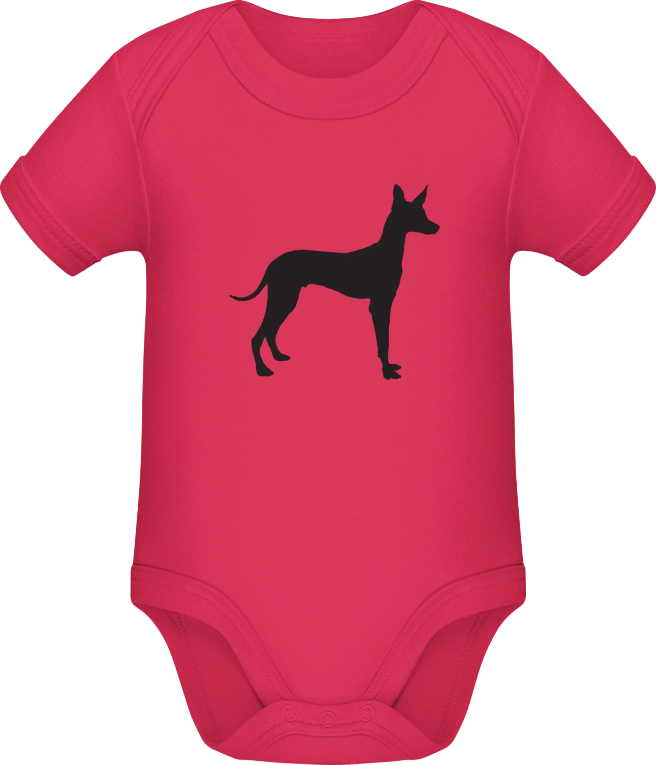 Pharao Hound Podenco - Sorbet Sonar SSL organic babybodsuit - Front